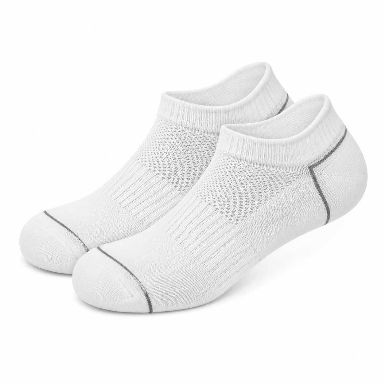 Calcetines tobilleros talla 35-38 blancos de punto transpirable para uso diario