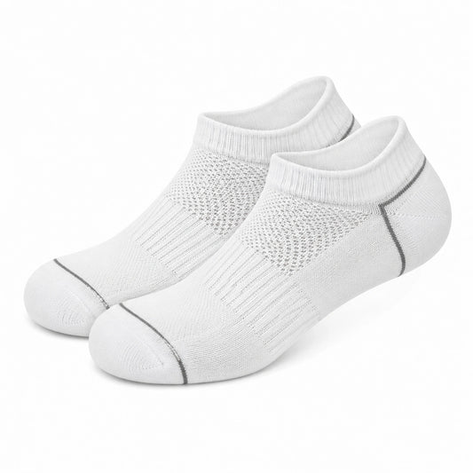 Calcetines tobilleros talla 35-38 blancos de punto transpirable para uso diario