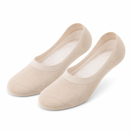 Calcetines invisibles talla 43-46 de tejido beige para uso diario