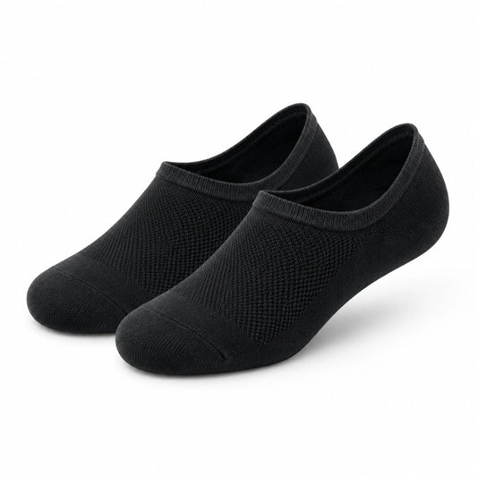 Calcetines invisibles talla 35-38 de punto negro transpirables