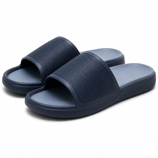 Chanclas de pala talla 40/41 de material sintético azul marino con suela acolchada